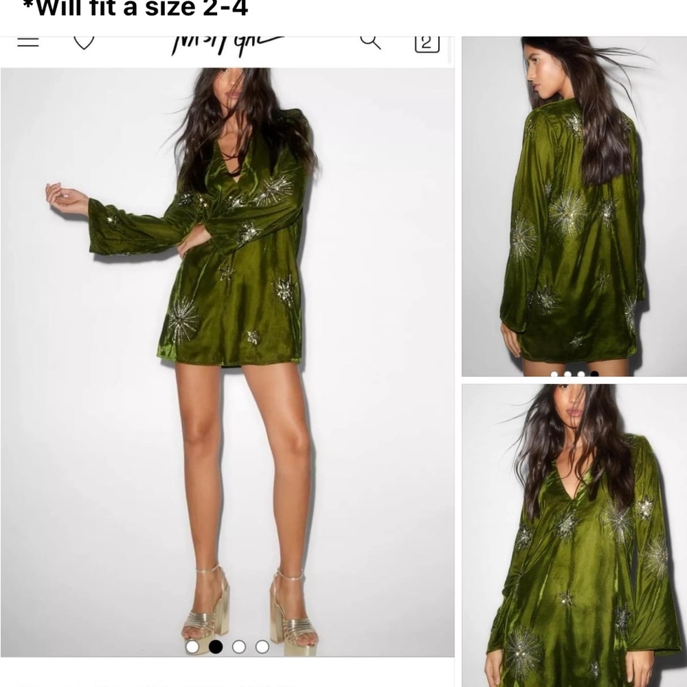 Nasty Gal Velvet Mini Dress